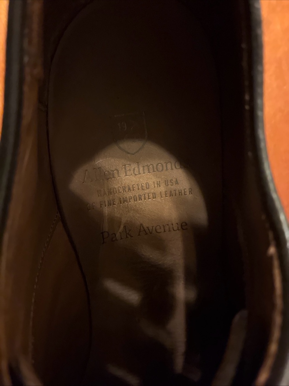 Allen Edmonds Men’s Park Avenue Chili Captoe Oxfords Dainite Soles US7E - Picture 8 of 9